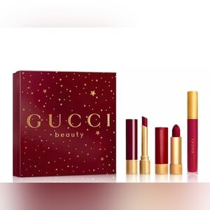 Gucci Beauty Limited Edition 509 Rosso Ancora Lipstick Gift Set NIB
